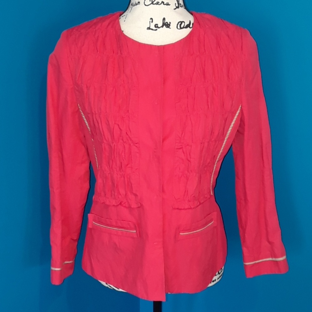 Elie Tahari "Diva Red" Chatham Jacket BNWT